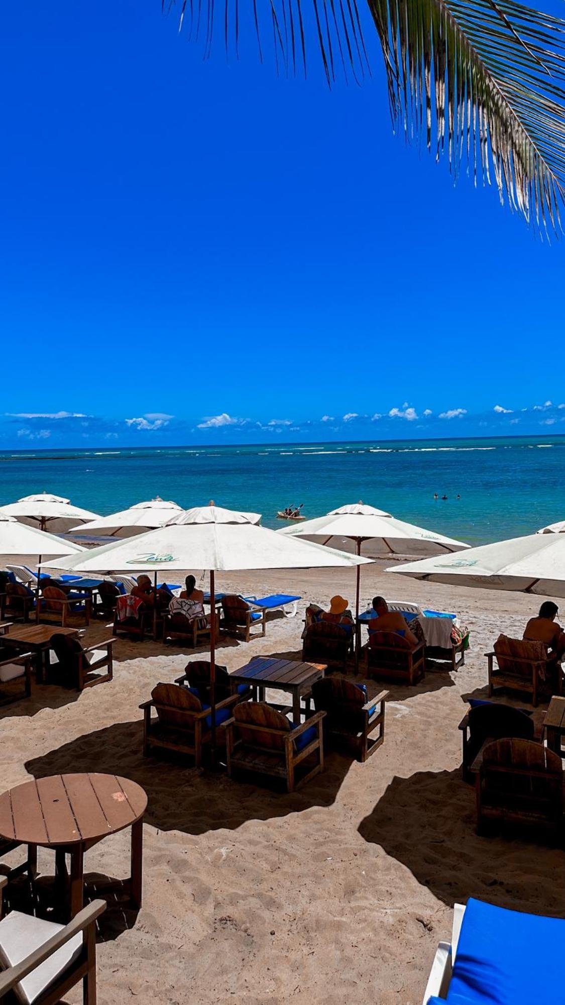 Pousada Villa Zena - Frente Ao Mar - Pe Na Areia ポルトセグロ エクステリア 写真