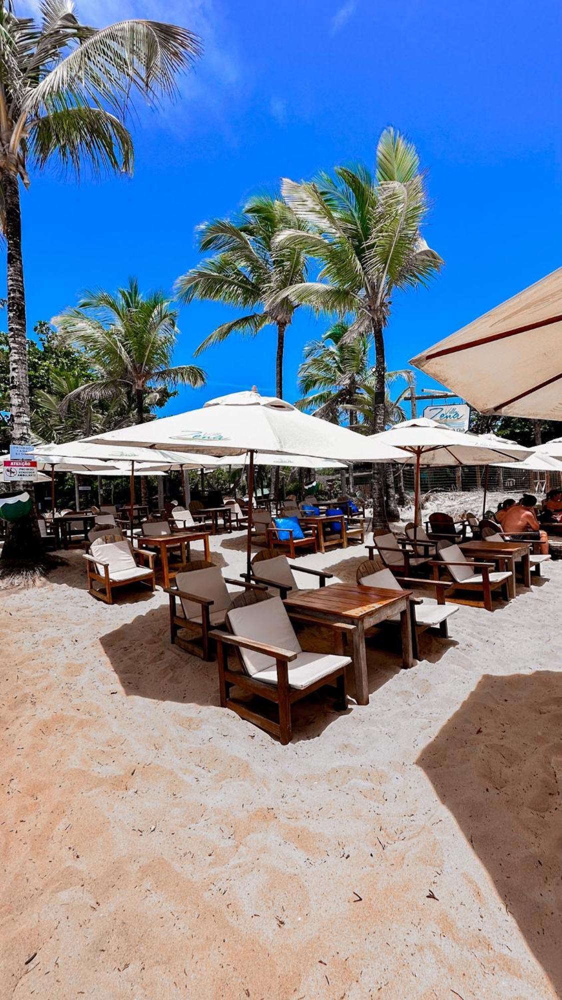 Pousada Villa Zena - Frente Ao Mar - Pe Na Areia ポルトセグロ エクステリア 写真