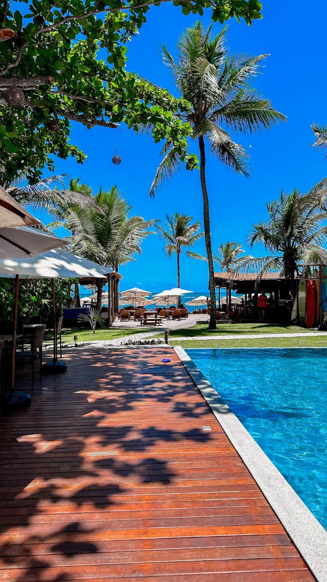 Pousada Villa Zena - Frente Ao Mar - Pe Na Areia ポルトセグロ エクステリア 写真