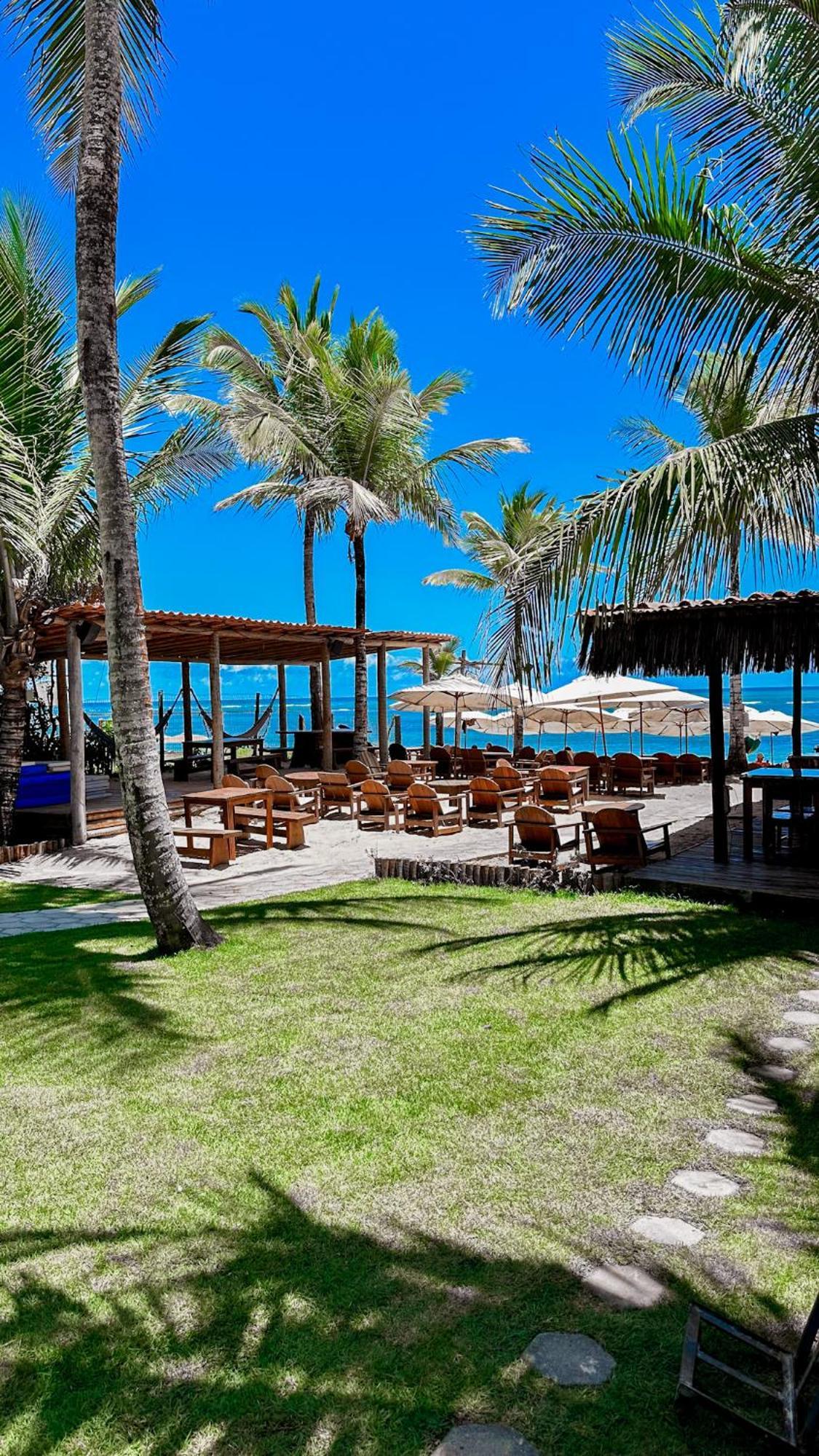 Pousada Villa Zena - Frente Ao Mar - Pe Na Areia ポルトセグロ エクステリア 写真