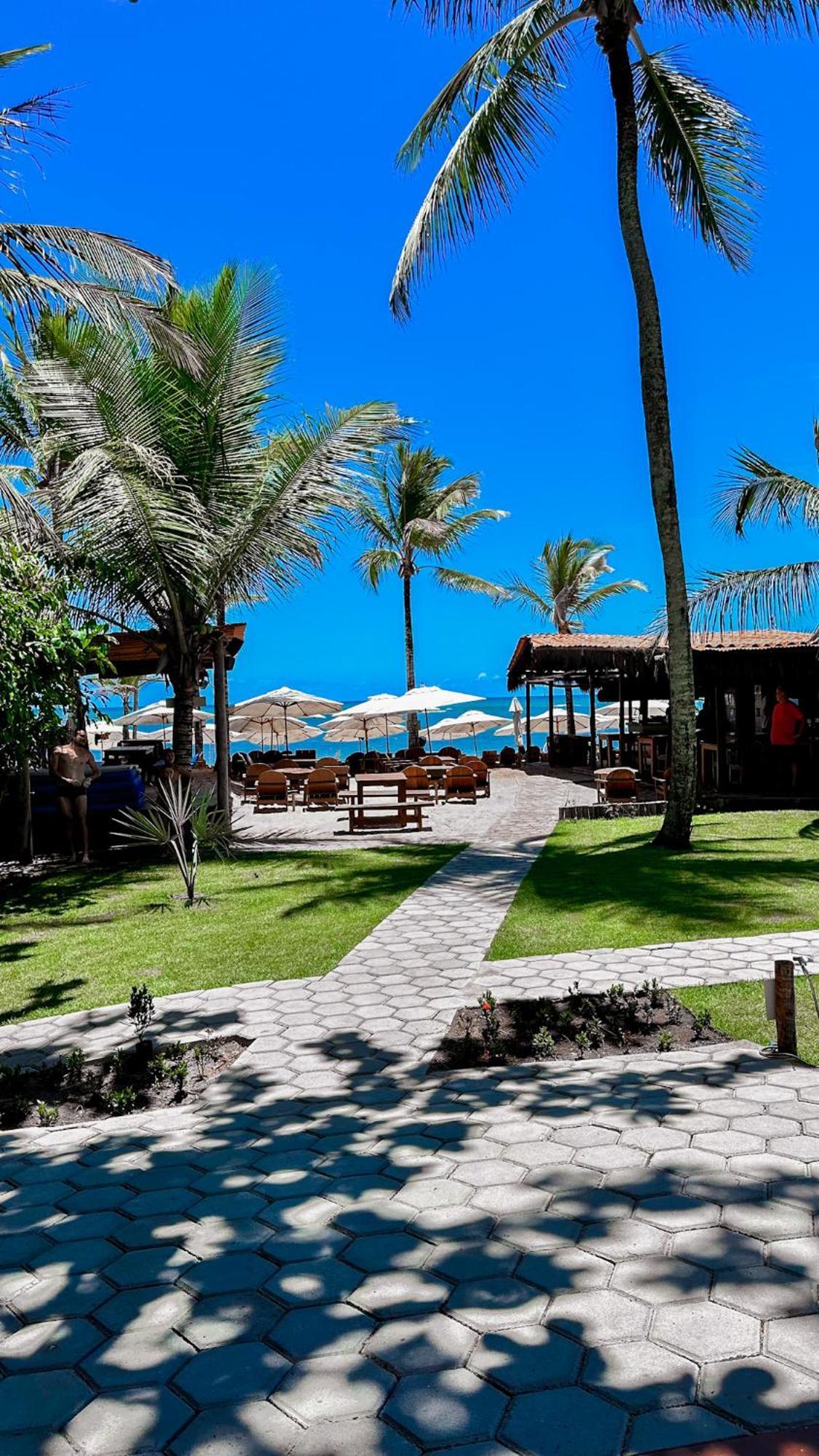 Pousada Villa Zena - Frente Ao Mar - Pe Na Areia ポルトセグロ エクステリア 写真