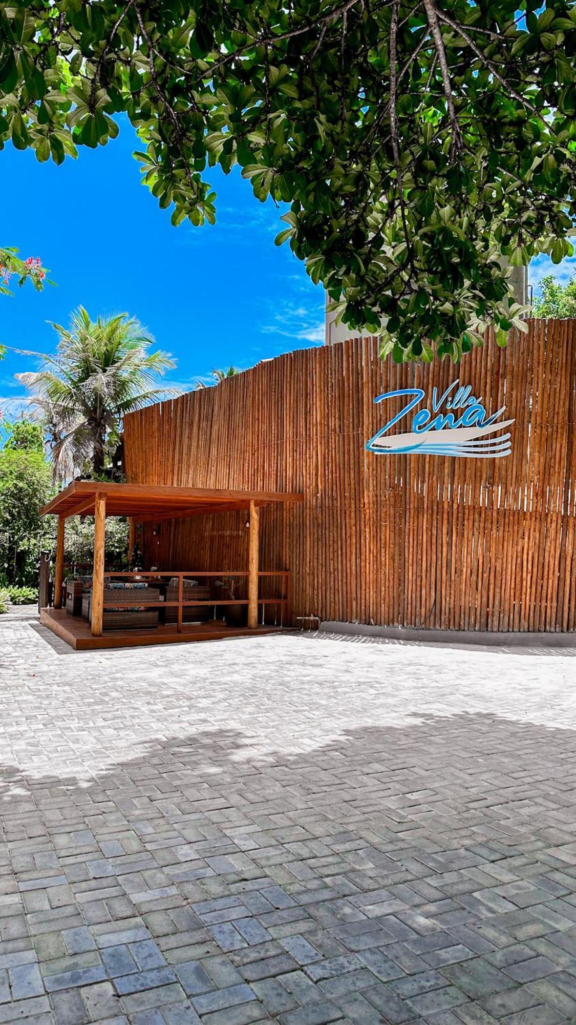 Pousada Villa Zena - Frente Ao Mar - Pe Na Areia ポルトセグロ エクステリア 写真