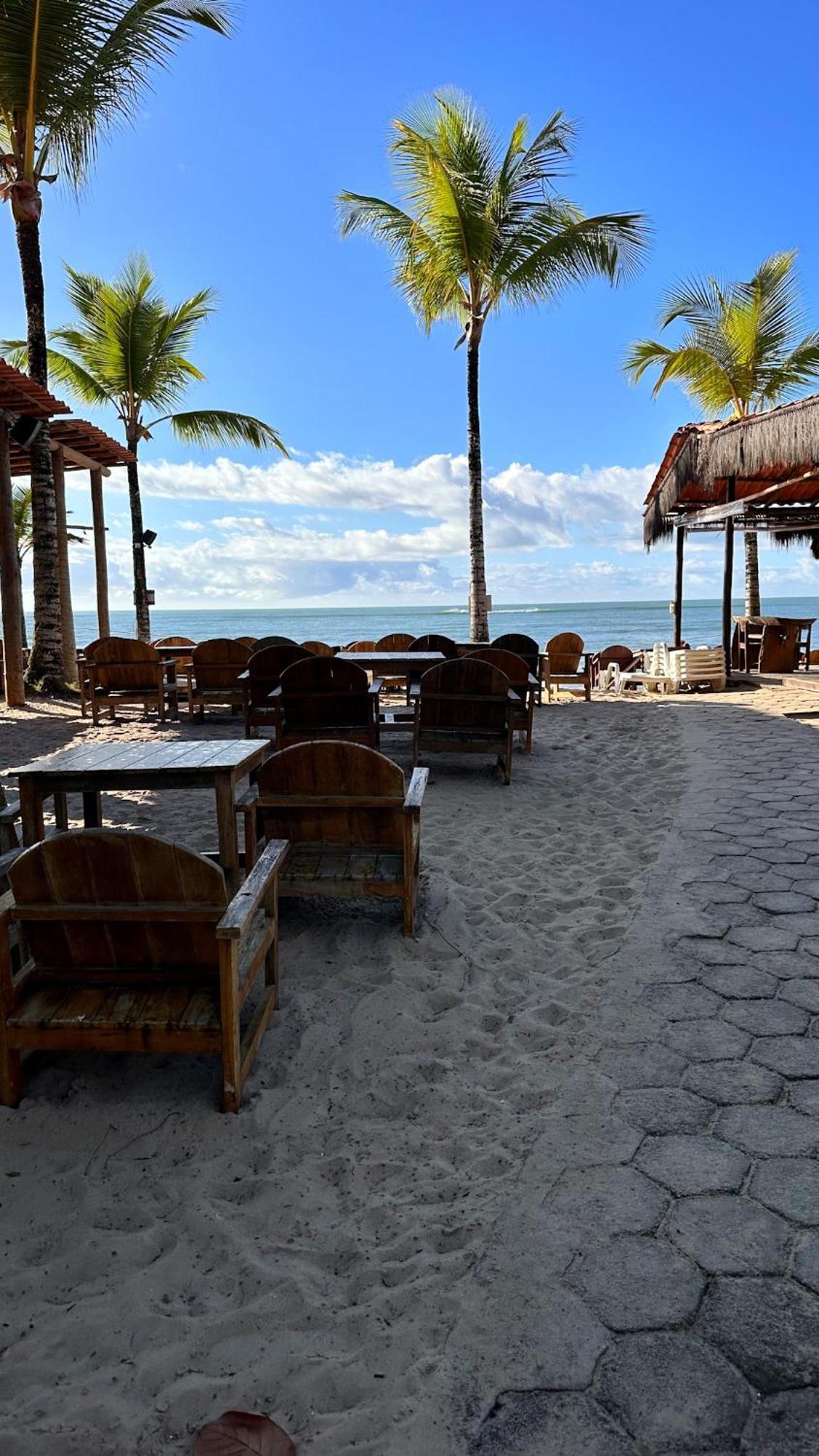Pousada Villa Zena - Frente Ao Mar - Pe Na Areia ポルトセグロ エクステリア 写真