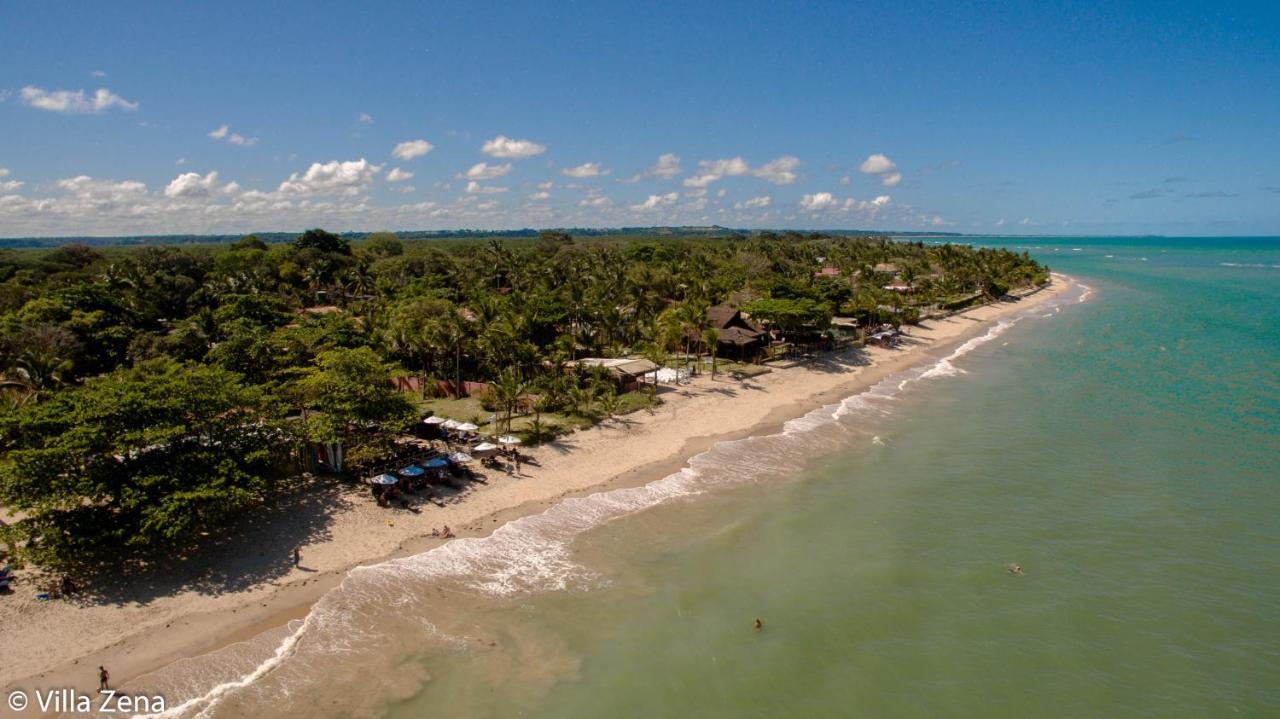 Pousada Villa Zena - Frente Ao Mar - Pe Na Areia ポルトセグロ エクステリア 写真